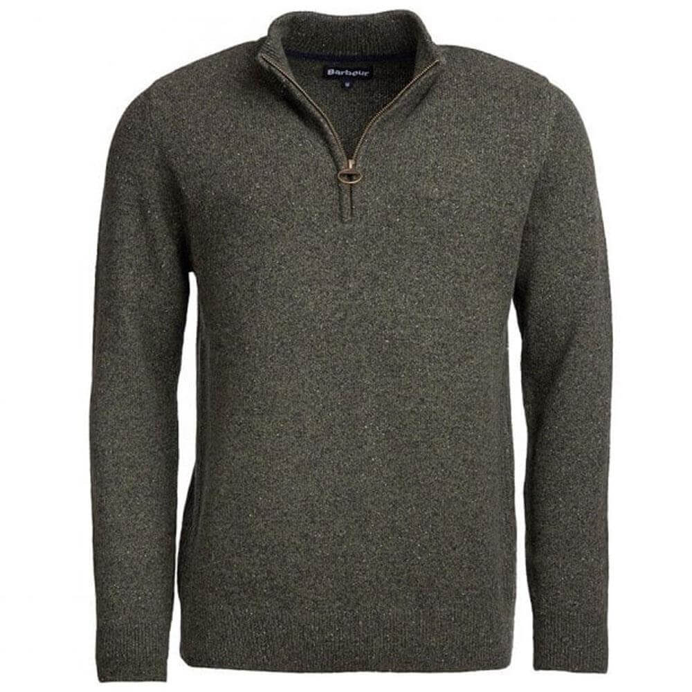 Barbour Essential Tisbury Zip Neck Sweater